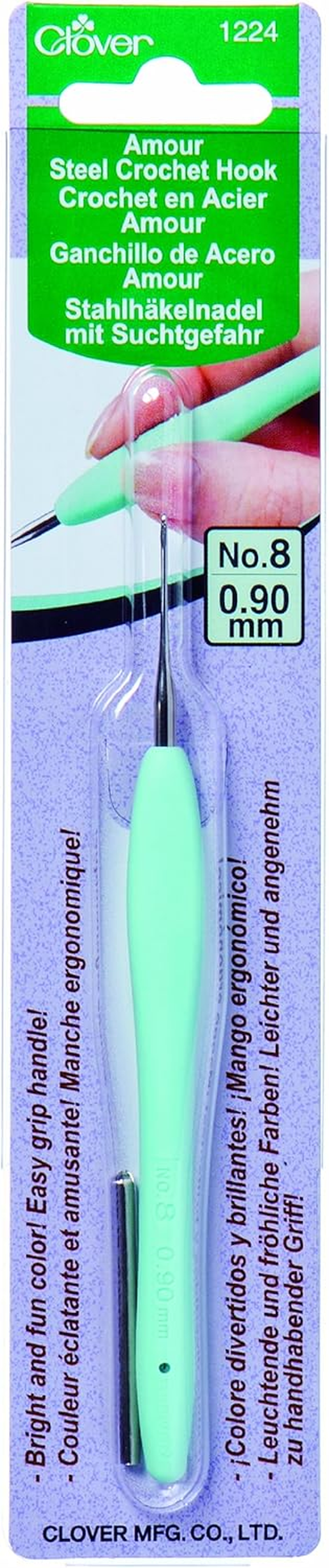 Clover Amour Crochet Hook, 4.5 Mm Size, Yellow