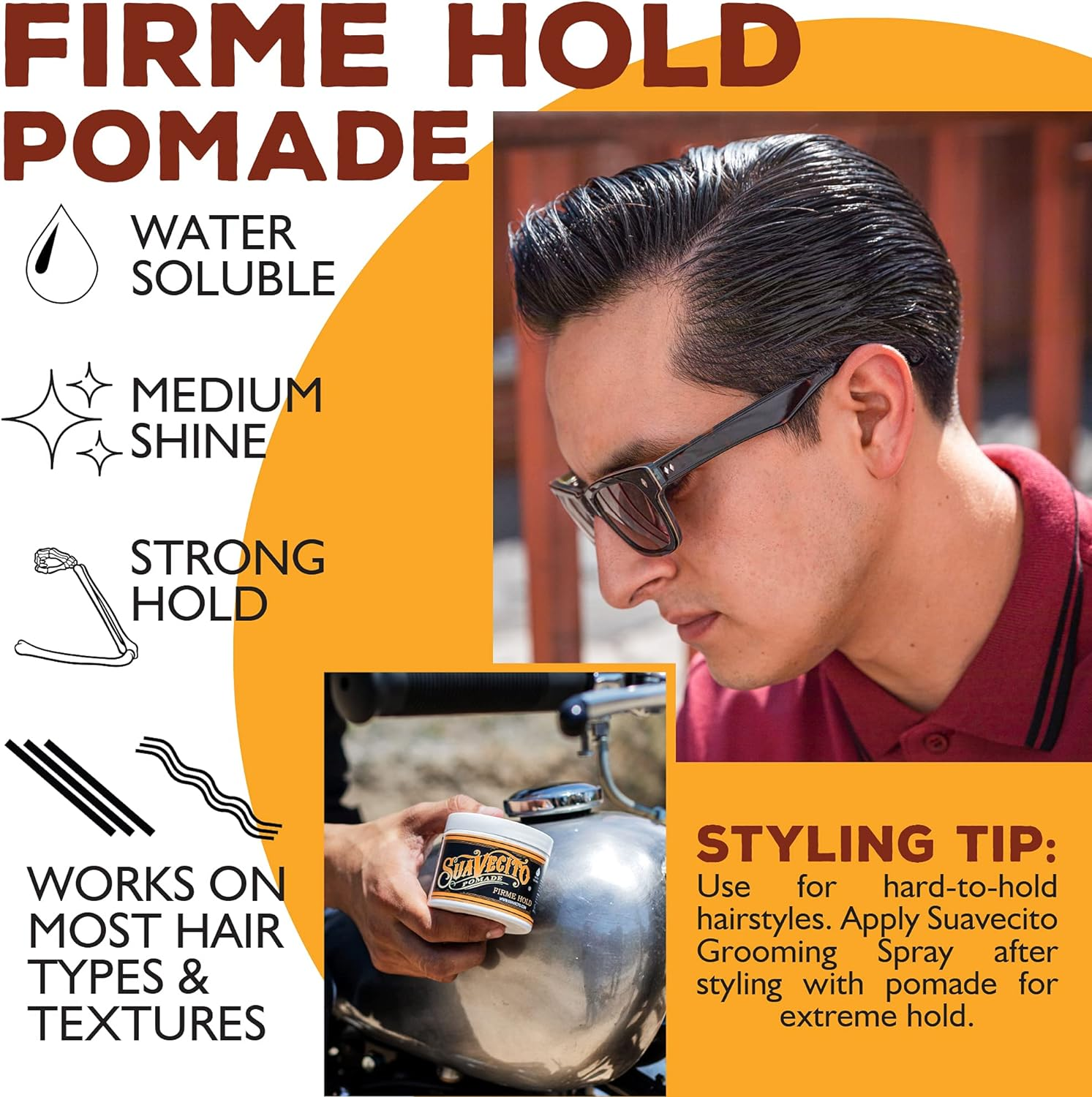 Suavecito Pomade Firme Hold 32 Oz image number 4