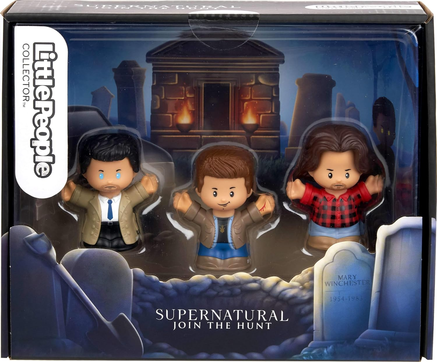 Fisher-Price Little People Collector Supernatural TV Show Special Edition Set, 3 Figures for Adults & Fans in Display Package image number 5