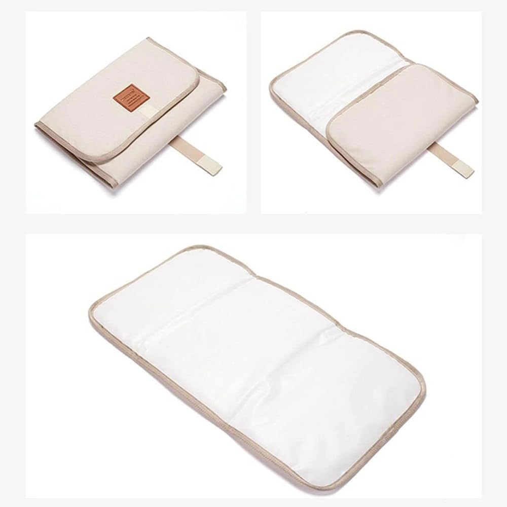 Poemtian Portable Nappy Changing Mat, Baby Change Mat, Foldable and Comfortabletravel Baby Change Pad, Baby Diaper Changing Pads for Travel image number 2