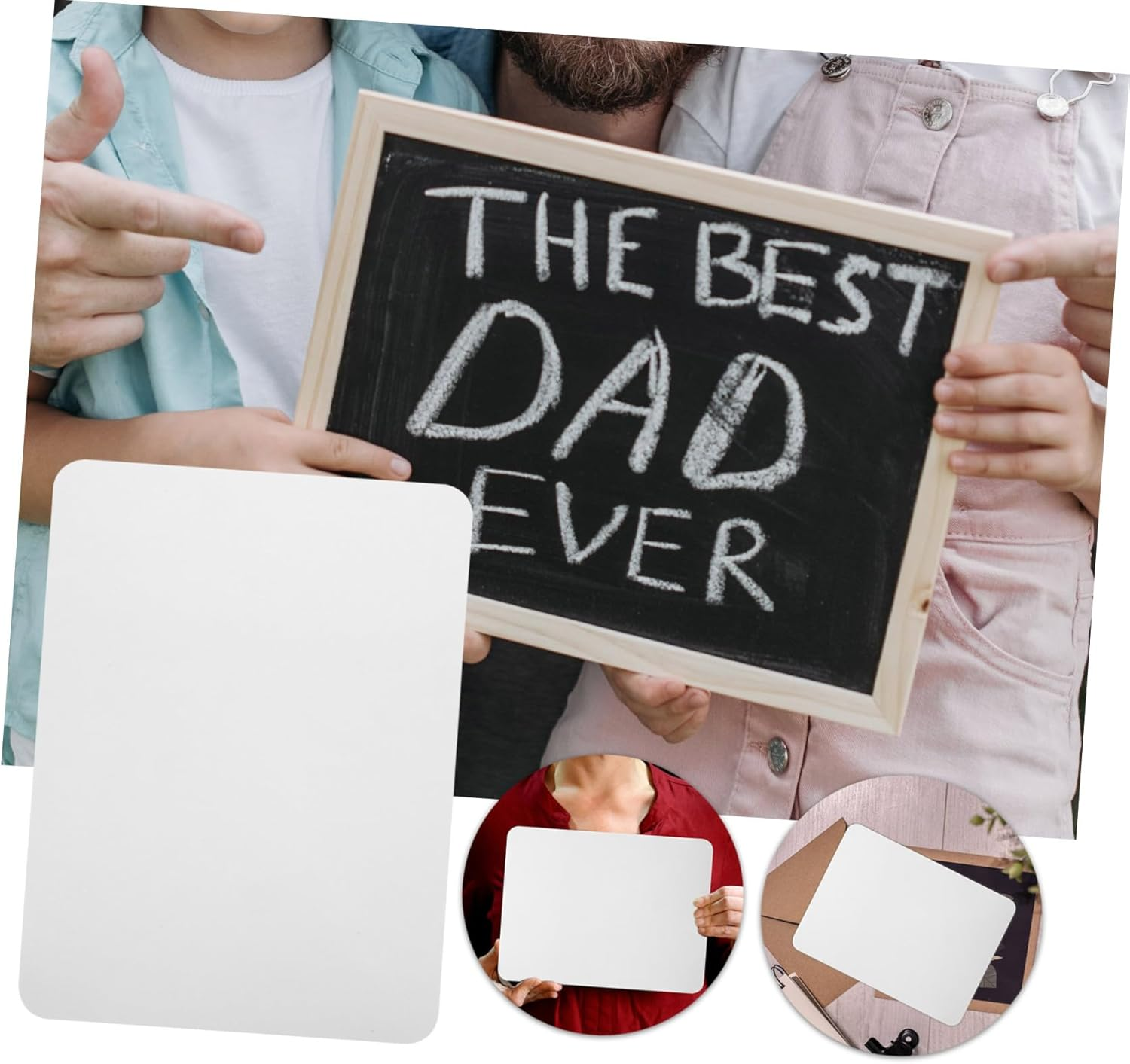 BUTIFULSIC 2Pcs Desk Dry Erase Board Whiteboard Memo Board Home Office Writing Portable Memo image number 3