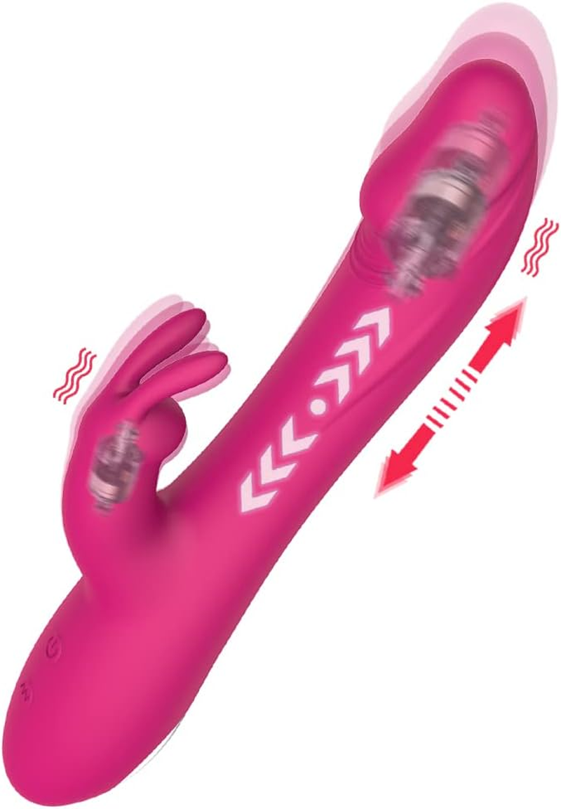 10 Frequency Rabbit Toys Rechargeable Adult Toys Adult Sensory Toys for Women - Female Sex Pleasure Devices Purple Powerful Tongue and Licking G Toys for Female Couples Panty Stimulation image number 5