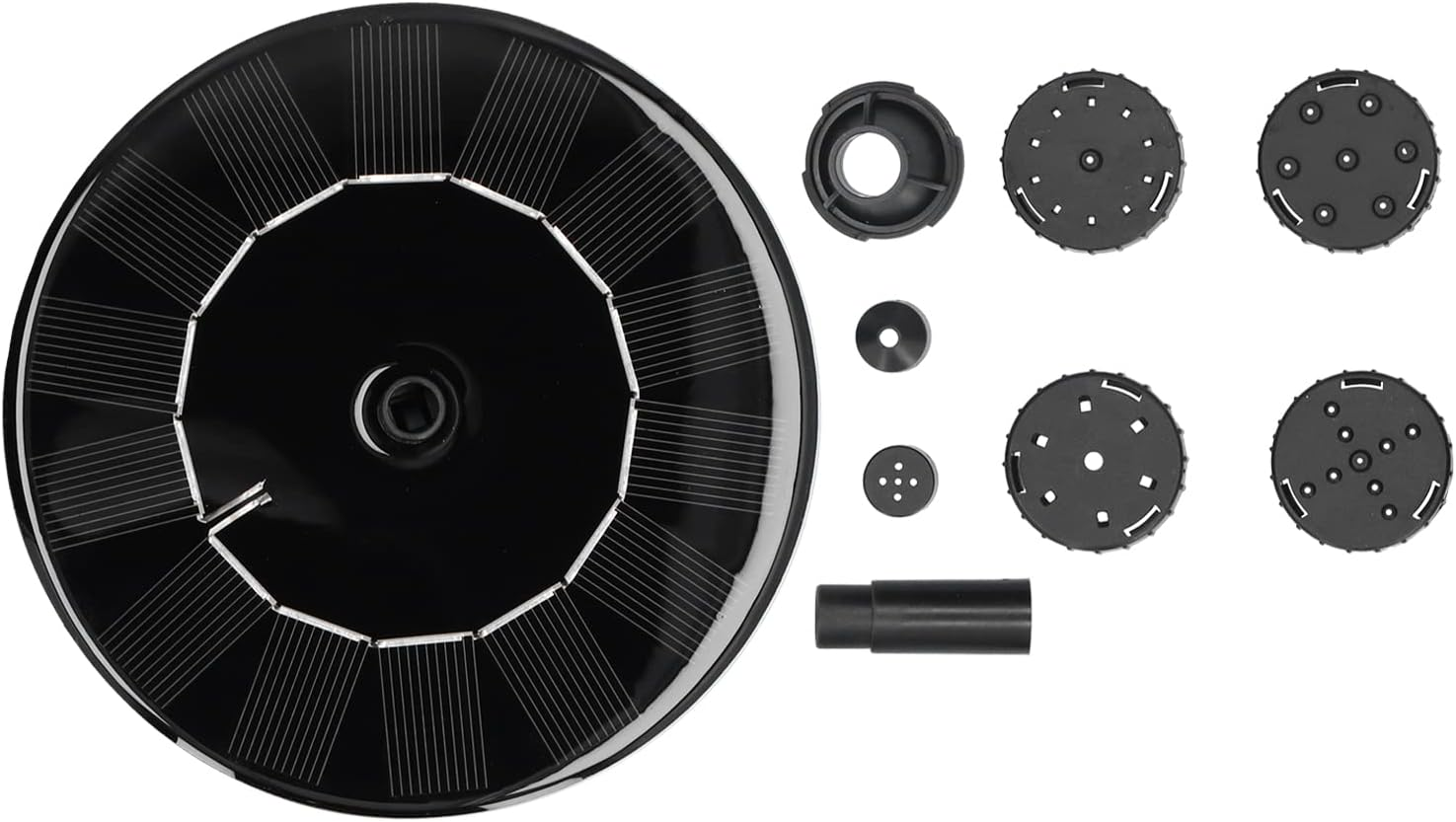 Automatic Solar Water Fountain, Floating 130Mm Automatic Solar Fountains Engineering Plastic Safe Reliable for Bird Baths for Swimming Pools for Fish Tanks image number 1