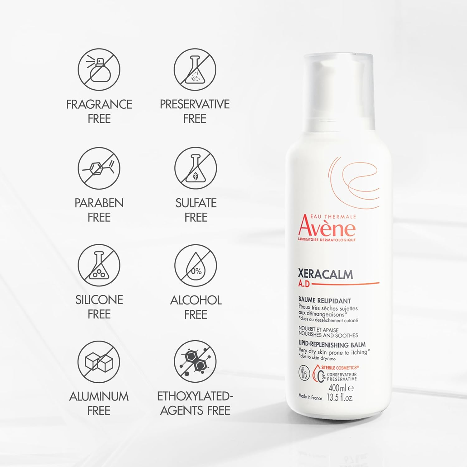 Avene Xeracalm A.D Lipid-Replenishing Balm for Women - 6.7 Oz Balm, 201 Milliliter