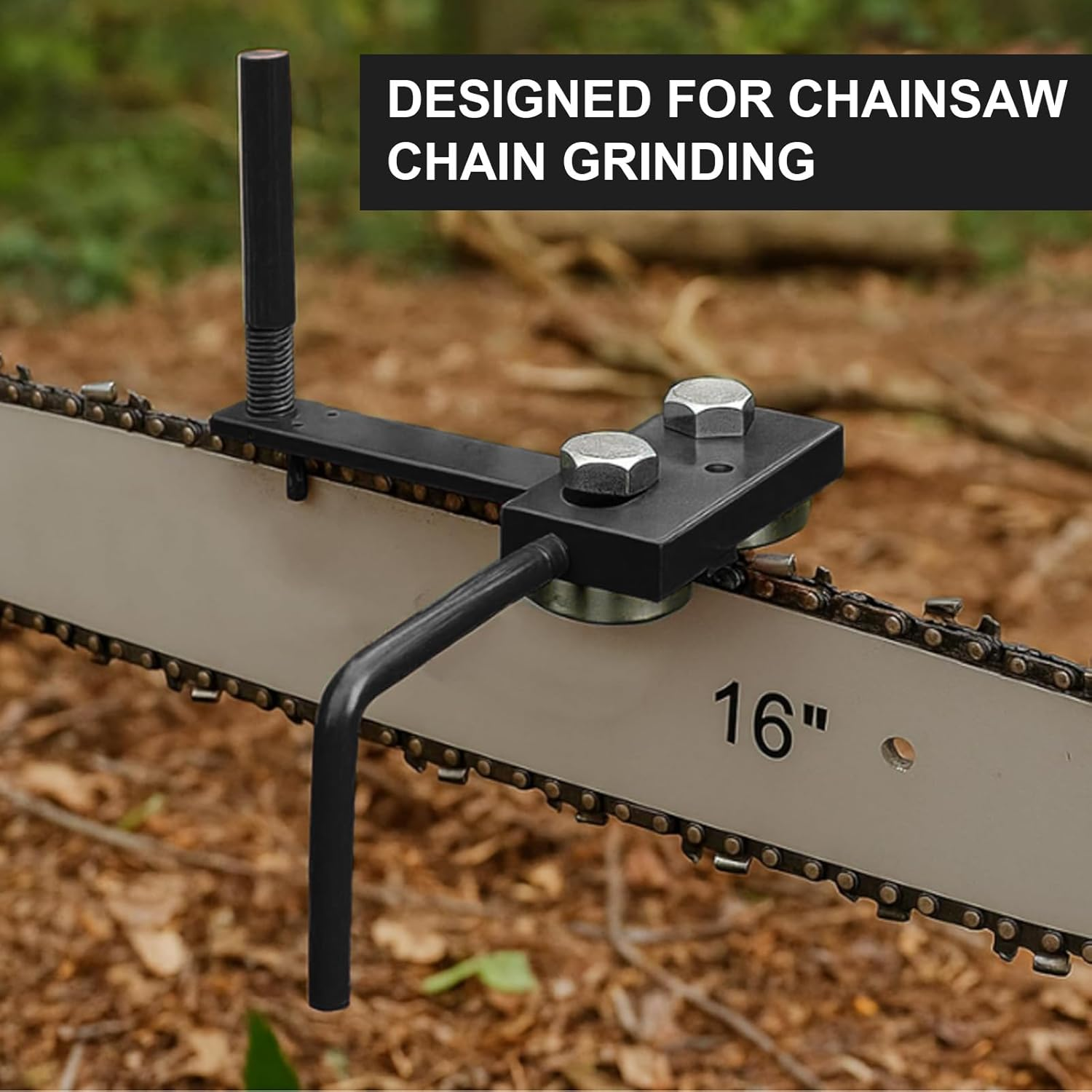 Chainsaw Bar Rail Tightening Repair Tool, Steel and Iron Bar Rail Closer Tool Adjustable, Chainsaw Bar Rail Closing Adjuster Tool for Chain Grinding, Secure and Efficient image number 6