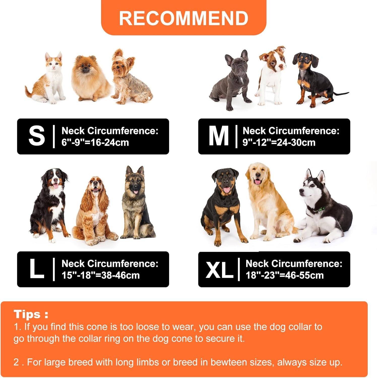 TMEOIIPY Inflatable Dog Cones for Large Dogs, Soft Dog Cone Collar Alternative after Surgery, Adjustable Dog Donut Cone Protective Elizabethan Collar Pet Collar to Stop Licking-L image number 1