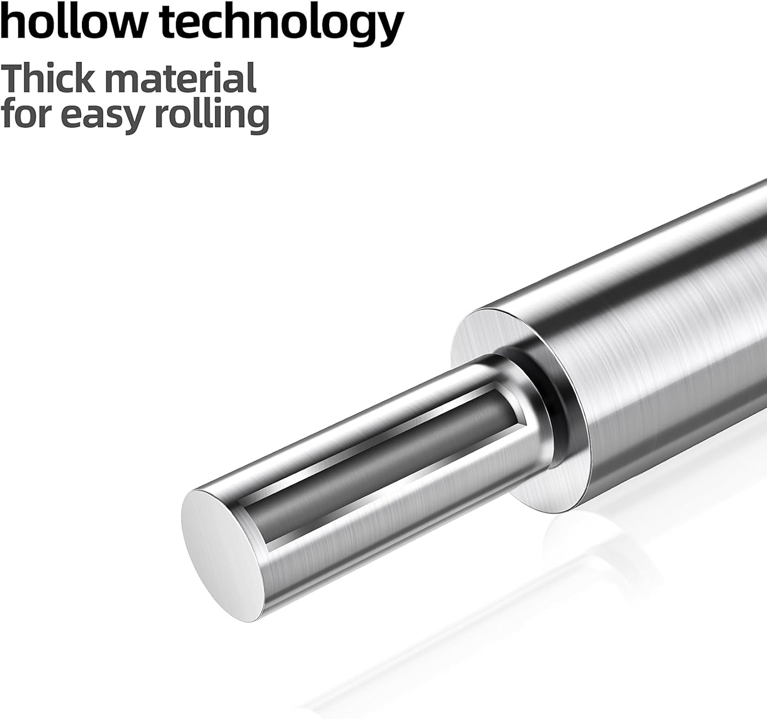 Stainless Steel Rolling Pin,Long Dough Roller for All Baking Needs image number 2
