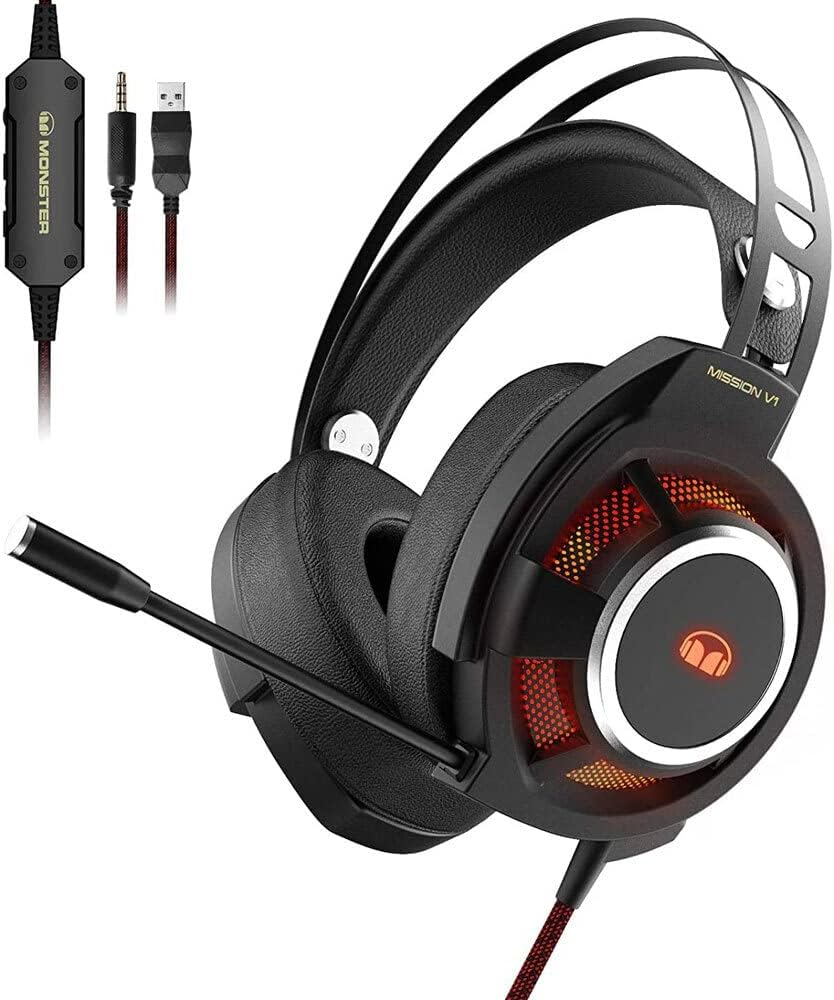 Monster Mission V1 Gaming Over-Ear Headphones