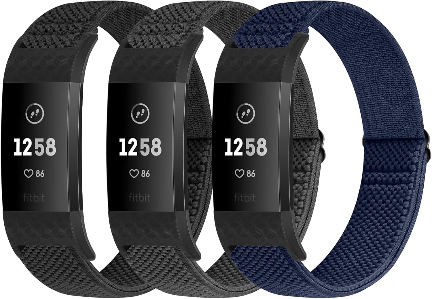 Compatible with Fitbit Charge 2 Bands for Women Men, Classic & Special Edition Adjustable Stretchy Nylon Replacement Strap Wristbands for Fitbit Charge 2