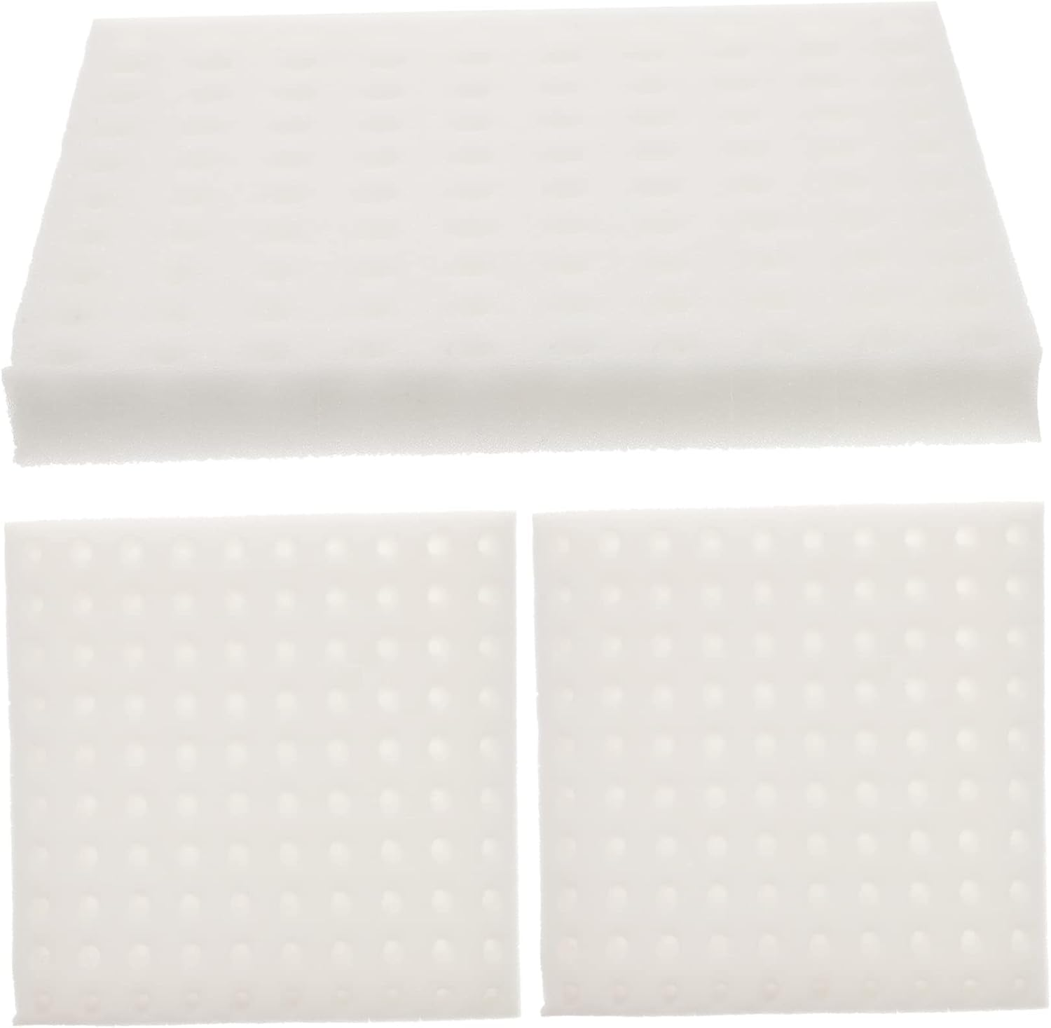 FONDOTIN Hydroponic Sponge Seedling Blocks for Soilless Cultivation, 3 Sheets with 300 White Moisturized Cubes, Vegetable Planting Tray for Balcony and Indoor Gardening image number 2