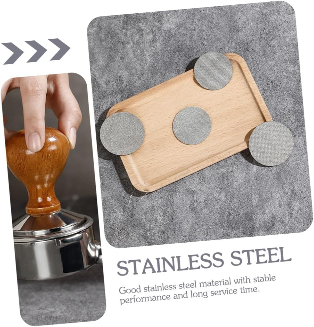 LOORGVEL Espresso Puck Screen and Coffee Filter Mesh 58Mm Stainless Steel Reusable Espresso Filter Plate Compatible with Portafilter 2Pcs for Home and Caf&eacute; Use image number 5