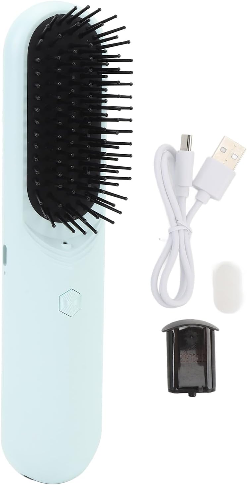 Cordless Hair Straightener Brush, Portable Straightening Brush for Women, Oil Scalp Massager Hair Br for Travel, USB Rechargeable, for Dry Wet Long Short Hair image number 6