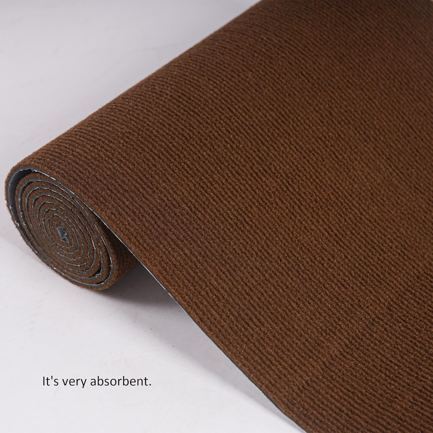 Cat Wall Scratcher，Couch Corner Protectors for Cats，78.7 * 15.8In Adhesive Carpet Remnants Roll，Sticky Furniture Scratch Guards(Brown) image number 3