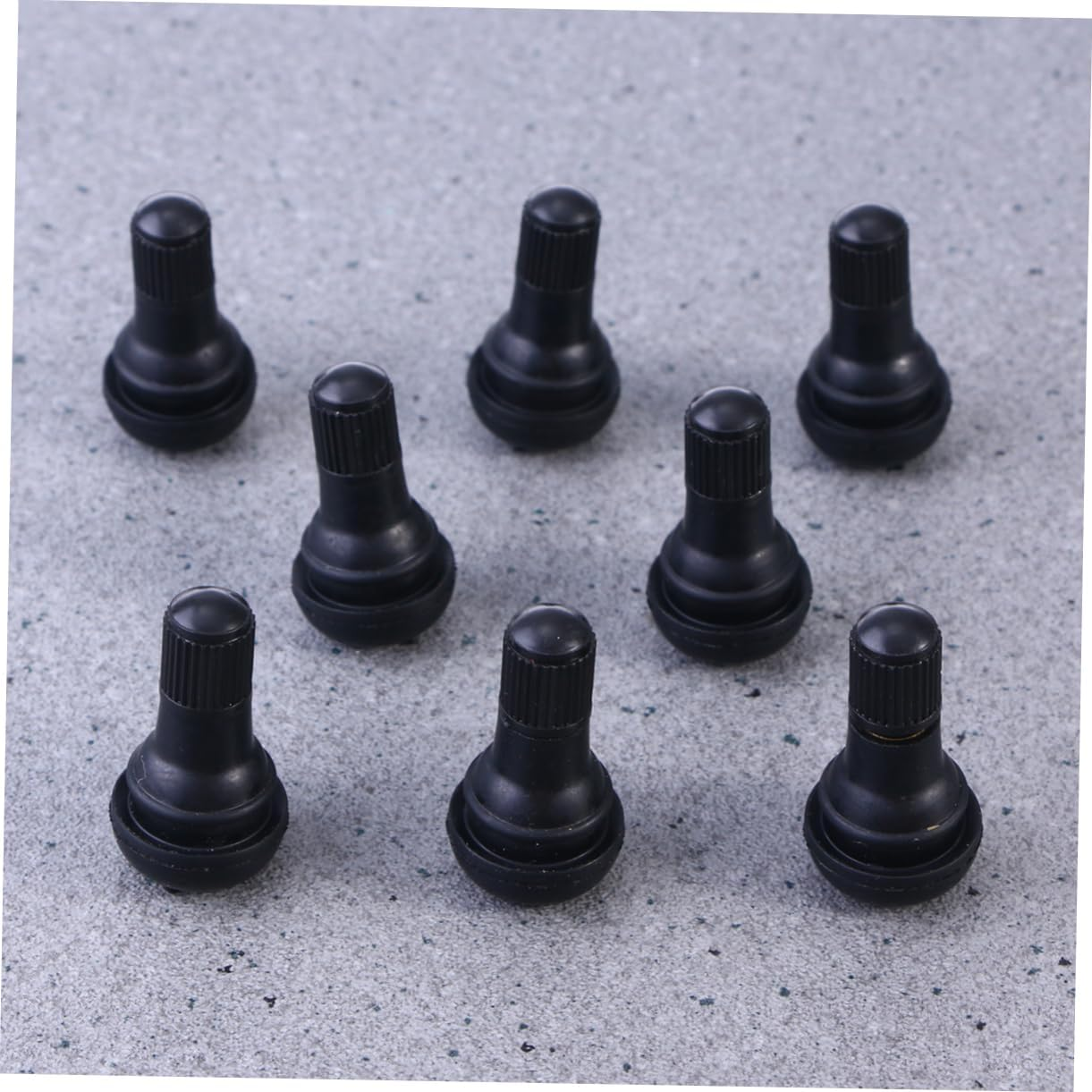 Vaguelly Black Rubber Snap-In Tyre Stems 8Pcs Tr-412 Valve Stems for Car and Truck Tires, Sturdy Tire Valve Replacement for Automotive Wheels image number 3