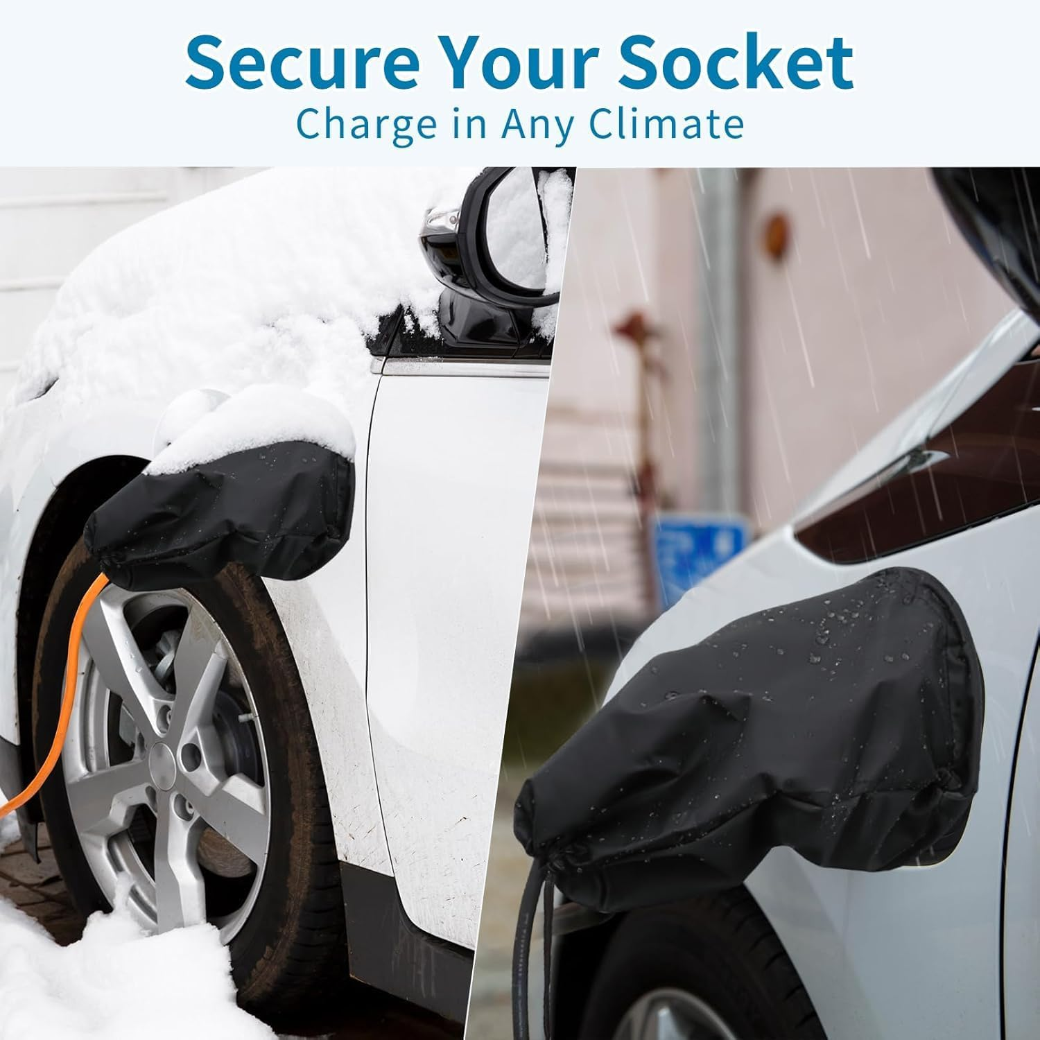 TOYSS Waterproof Electric Car Charging Cover, EV Charger Port Cover, Universal Fit, Diameter 30Cm, Length 45Cm image number 3