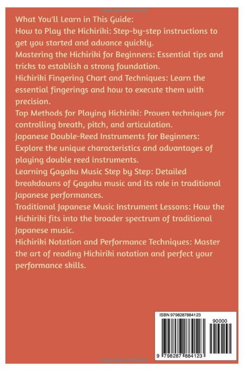 How to Play Hichiriki: a Complete Guide to Mastering the Sacred Japanese Double-Reed Instrument through Technique, Tradition, and Expressive Breath image number 1