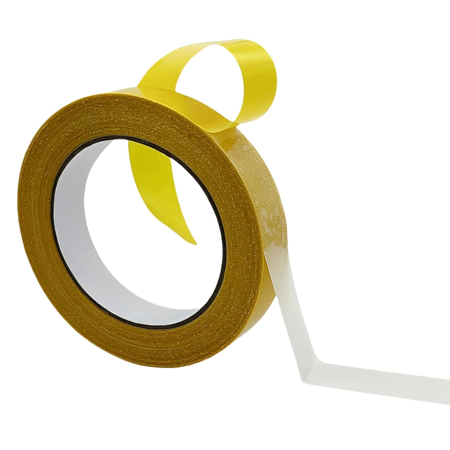 Castaic Double Sided Fabric Tape, Clear Adhesive Mounting Tape for Carpet, Curtain, Arts, Residue Free image number 1