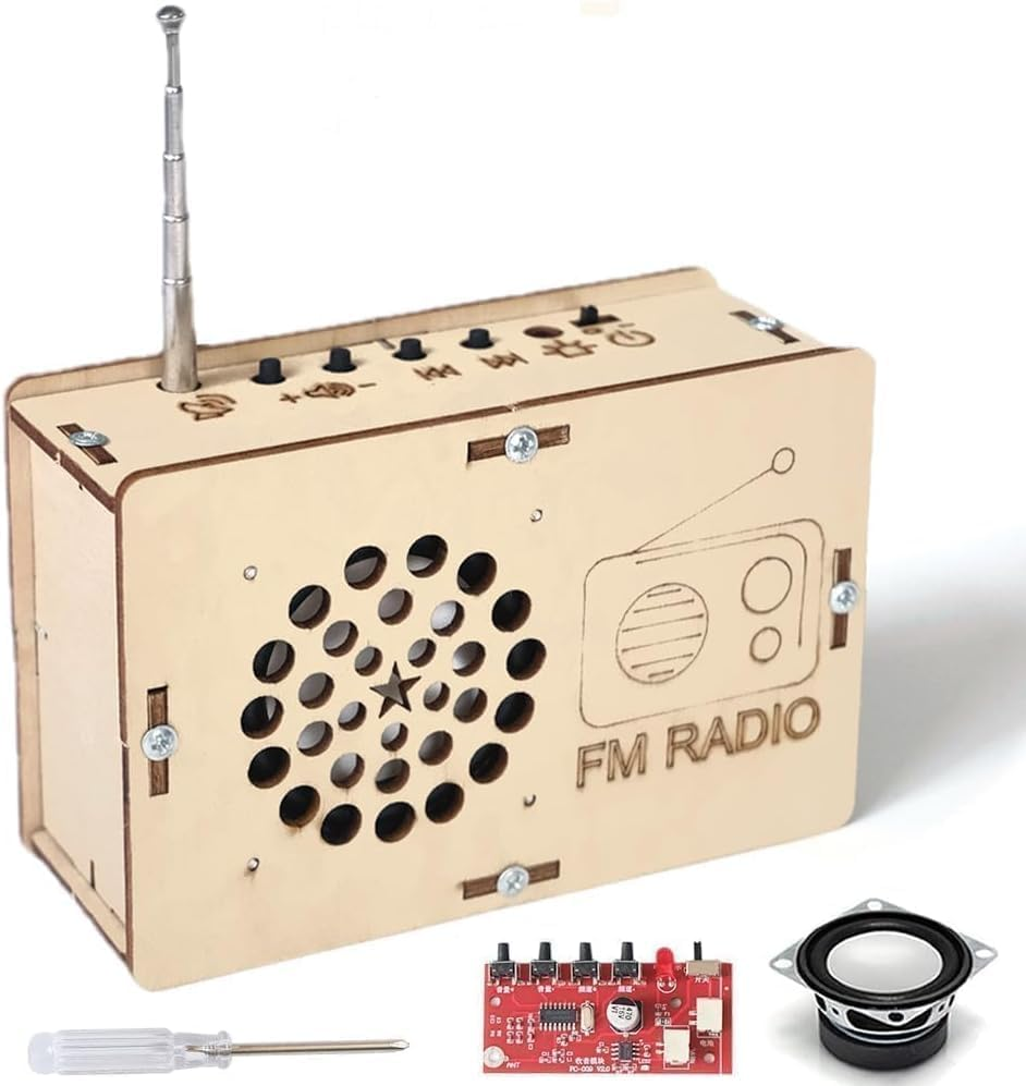 Science Kits for Kids Age 8-12 12-14, STEM Kits for Kids Age 8-10, STEM Toys Build Your Own FM Radio Kit, DIY Electronic Snap Circuits Projects Gifts for Teen Girls Boys 9 11 13 15 16+ image number 1