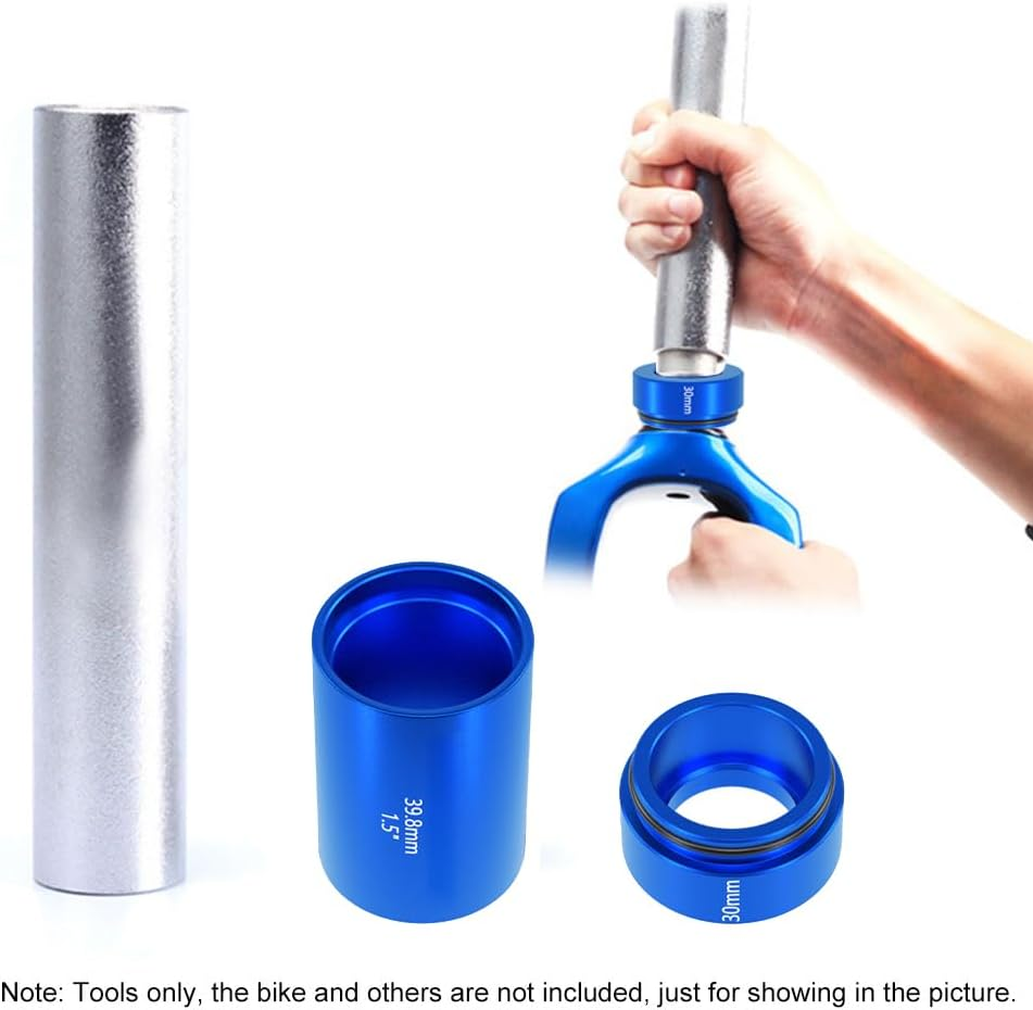 3PCS Bike Front Fork Crown Race Setting Tool, Bicycle Fork Nut Setting Installer, Aluminum Alloy Bicycles Front Forks Setter Driver Kit for 28.6Mm 1.5In 1.25In Bicycle Fronts Forks image number 1