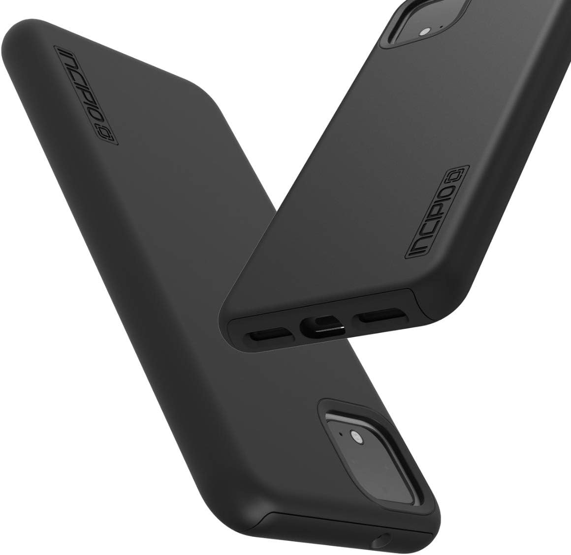 Incipio Dualpro Case for Google Pixel 4 XL - Google Certified Protective Cover (Black) [Extremely Rugged I Shock Absorbing I Soft-Touch Coating I Hybrid] - GG-082-BLK image number 4