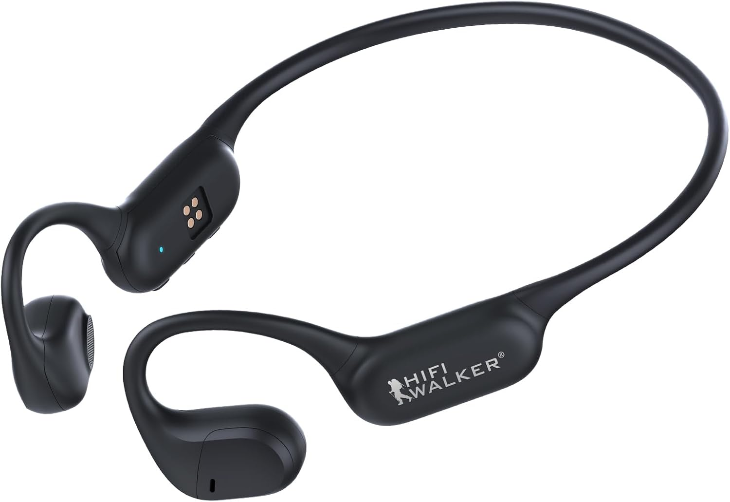 HIFI WALKER T10 Fit Open Ear Sports Headphones Bluetooth 5.4, 32GB MP3 & Wireless Air Conduction Headphones, 15H Playtime Lightweight Comfort, IPX5 Sweatproof for Sports, Running, Workout, Cycling image number 4