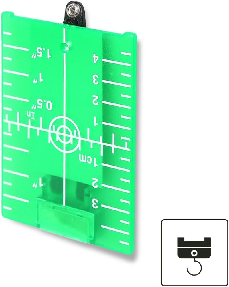 Huepar Tp01G-Magnetic Floor Laser Target Plate Card with Stand for Green Beam Applications Enhancing the Visibility of Green Laser Lines or Points 1.3 Times image number 2