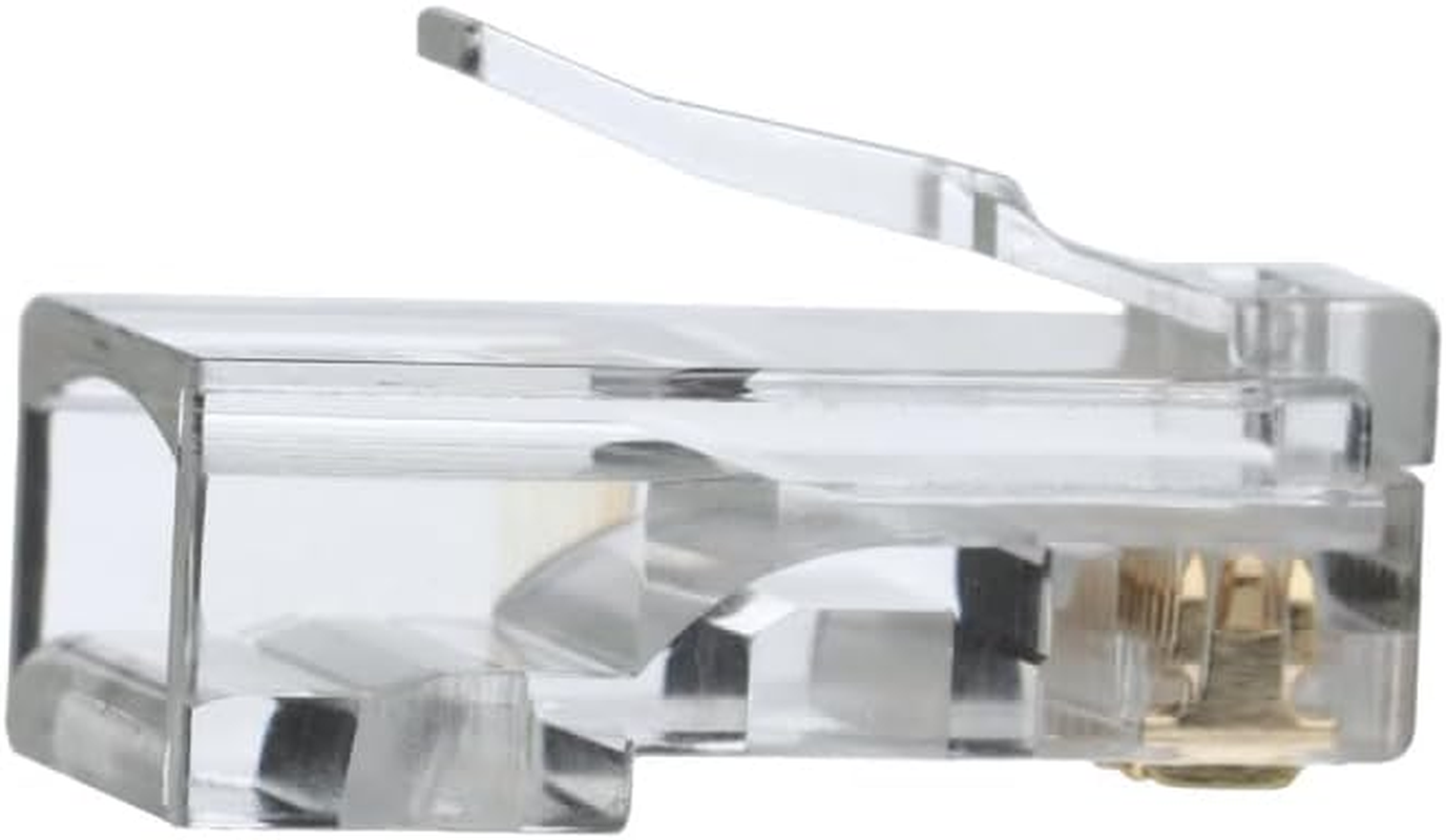 Klein Tools VDV826-603 RJ45 Connectors, Cat6 Modular Data Plugs with 3-Pronged Contact for Solid or Stranded Conductors, 25-Pack - 10-Pack image number 3