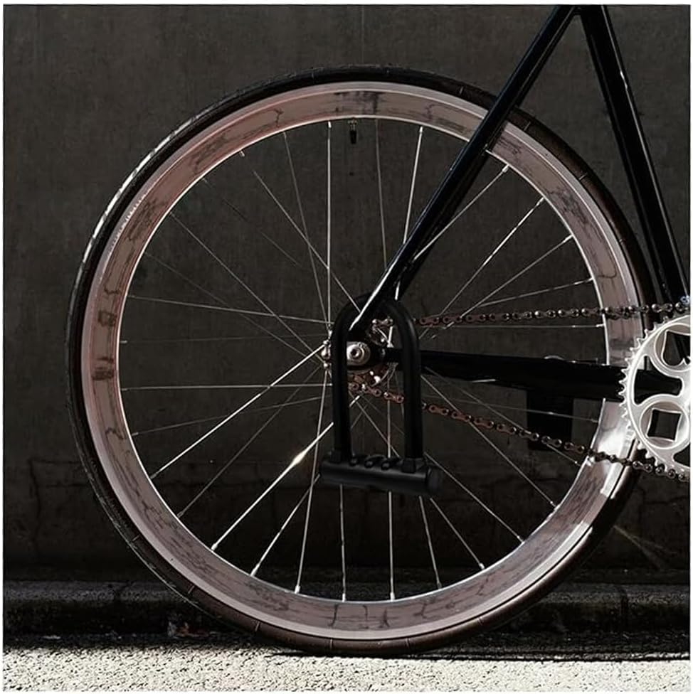 U Lock Bike, U-Lock Waterproof Anti-Theft Mountain Bike Anti-Hydraulic Shear Road Bicycle Motorcycle Lock Padlock, Bike U Lock for Bicycle, Motorcycle with Sturdy Mounting Bracket image number 6