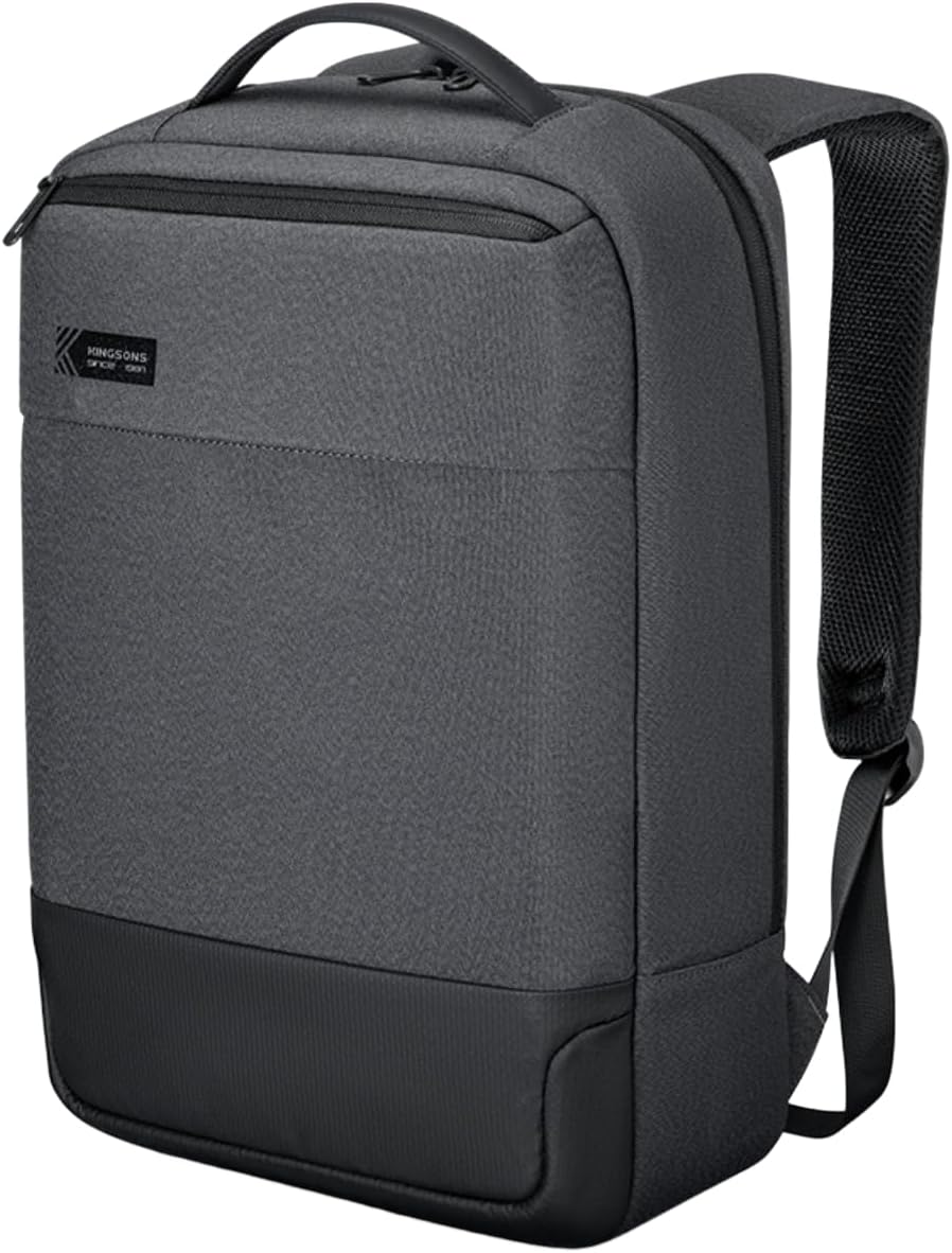 KINGSONS Water-Proof Business Laptop Backpack Luxury and Elegance Men'S Backpack Large-Capacity Modern Rucksack Bags for Men for School Travel Work Fits 15.6 Inch Laptop