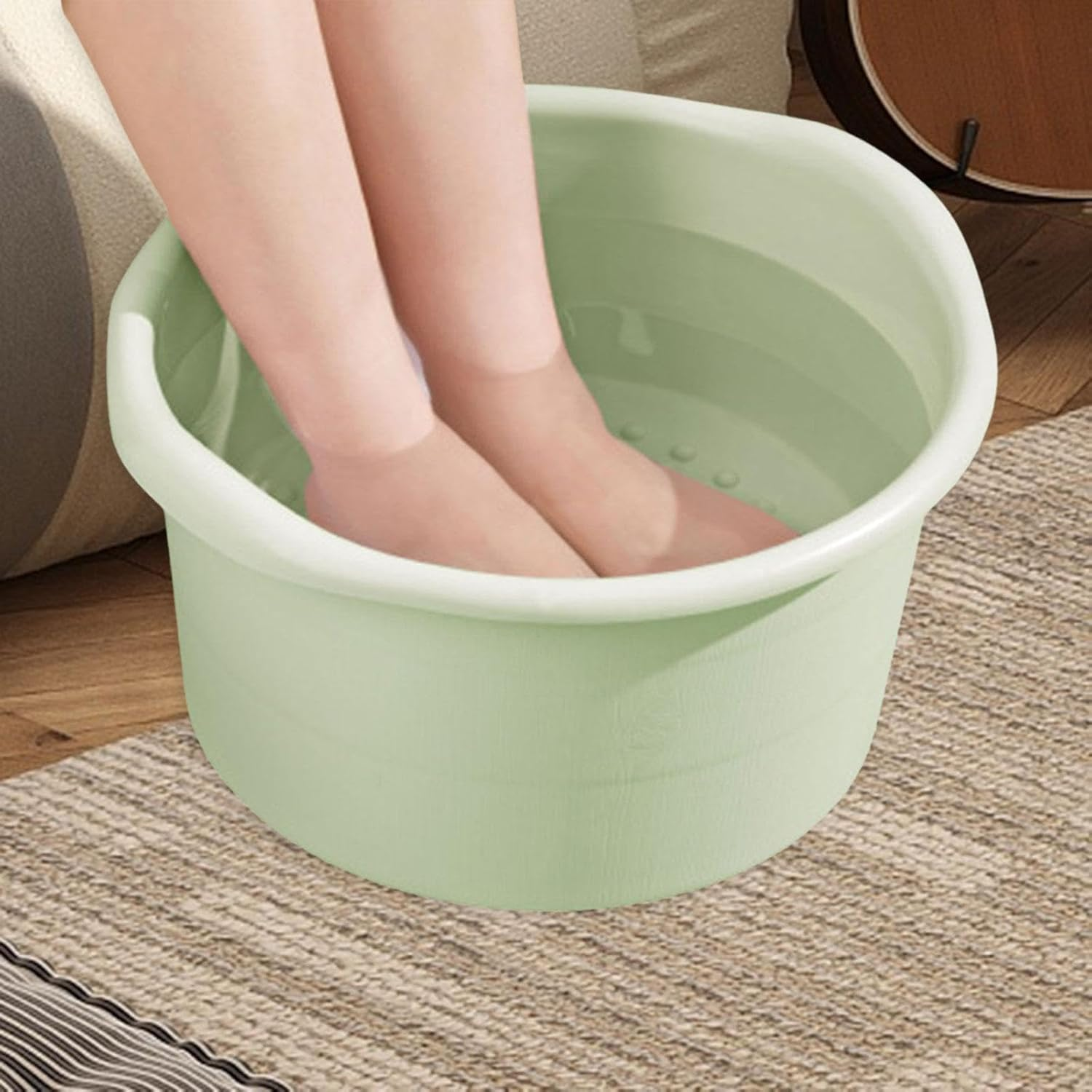 Ysyqkn Foot Soaking Tub for Home Use, Basin for Washing Feet, Light Green image number 5