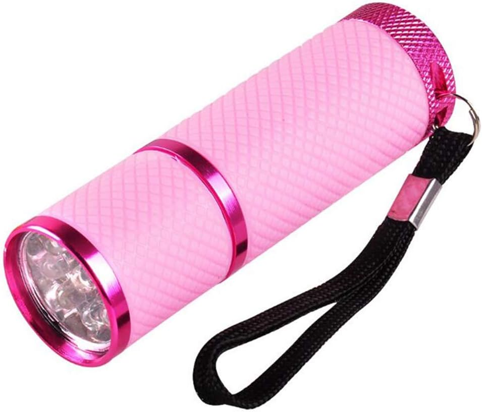 Pedkit Mini Flash Light for LED UV Gel Curing Lamp Light Handheld Nail Dryer Nail Flashlight 9 Leds 395Nm UV Flashlights Detector for Facial image number 1
