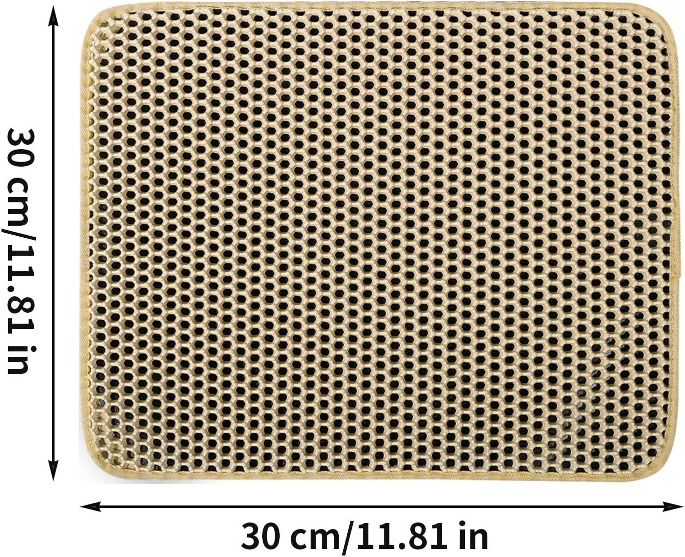 Extra Large Litter Mat | EVA Kitten Litter Box Mat - Double-Layer Pet Cat Waste Catching Pad for Home Kitchen Bedroom Living Room Yard image number 5