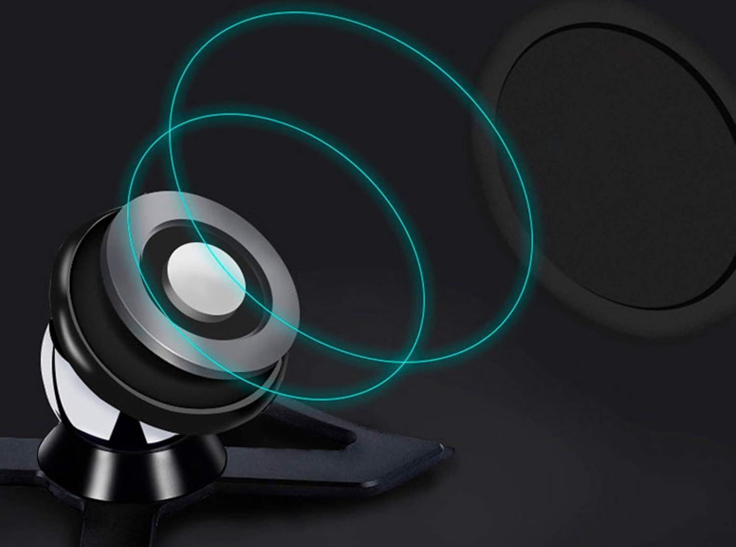 LICHIFIT Car Air Vent Outlet Mount Phone Holder 360-Degree Rotary Swivel Cell Phone Magnetic Cradle for Audi A3 / S3 image number 3