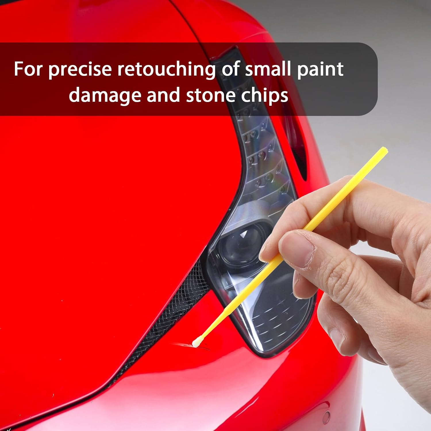 300Pcs Micro Applicator Brush,Touch up Paint Brushes for Automotive Paint Chip Repair Disposable,3 Different Sizes of Touch up Brushes 1.5Mm,2Mm,2.5Mm (Yellow Pink Purple) image number 1