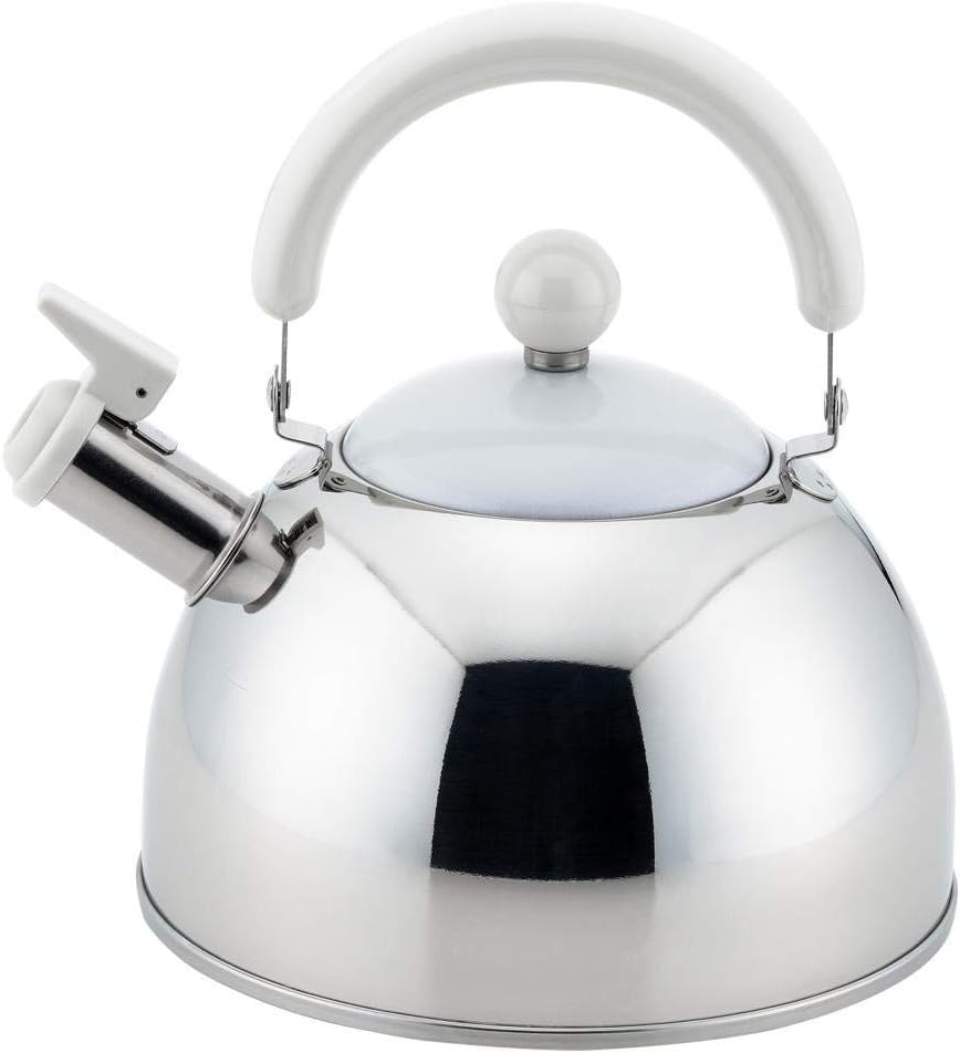 Yoshikawa SJ2433 Kettle, Whistling Kettle, Made in Japan, Compatible with Gas Fire, 0.3 Gal (1.8 L), Chocolate, Brown image number 1
