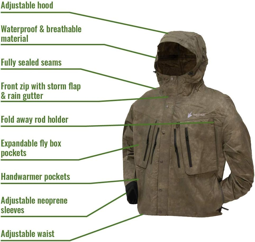 FROGG TOGGS Tekk Toad Breathable Rain/Wading Jacket