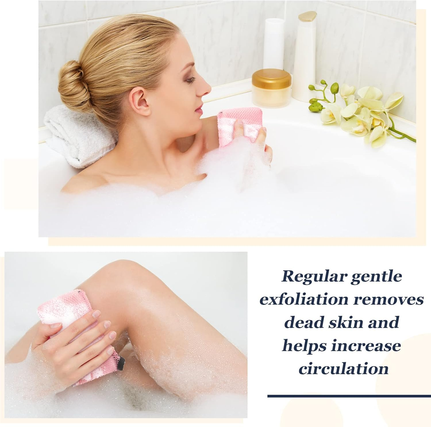 Tessco 4 Pcs Bar Soap Pouch Mesh Soap Exfoliating Net Bag Body Scrubber Hanging Rope Bags Exfoliate Loofah for Bath Shower Deeper Scrub and Lather image number 2