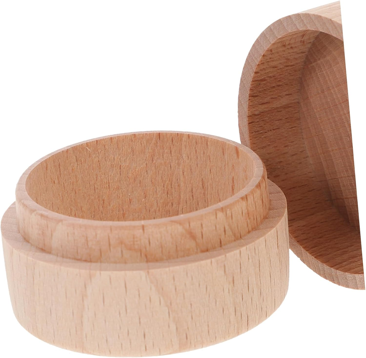 GARVALON Boy Girl Fetal Hair Box Boys and Girls Tooth Collector Wooden Storage Container image number 2