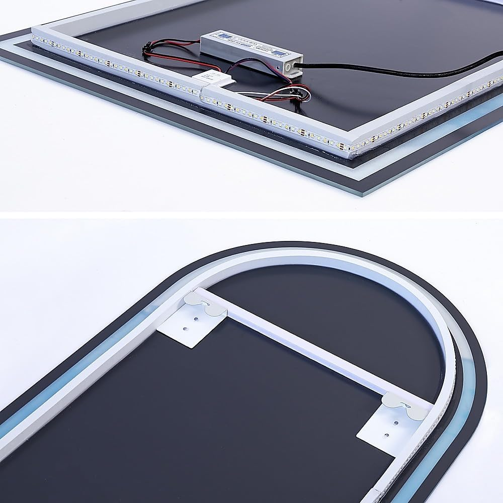 Arched LED Wall Mirror Bathroom Mirrors Makeup Anti-Fog 600Mm X 1000Mm image number 3