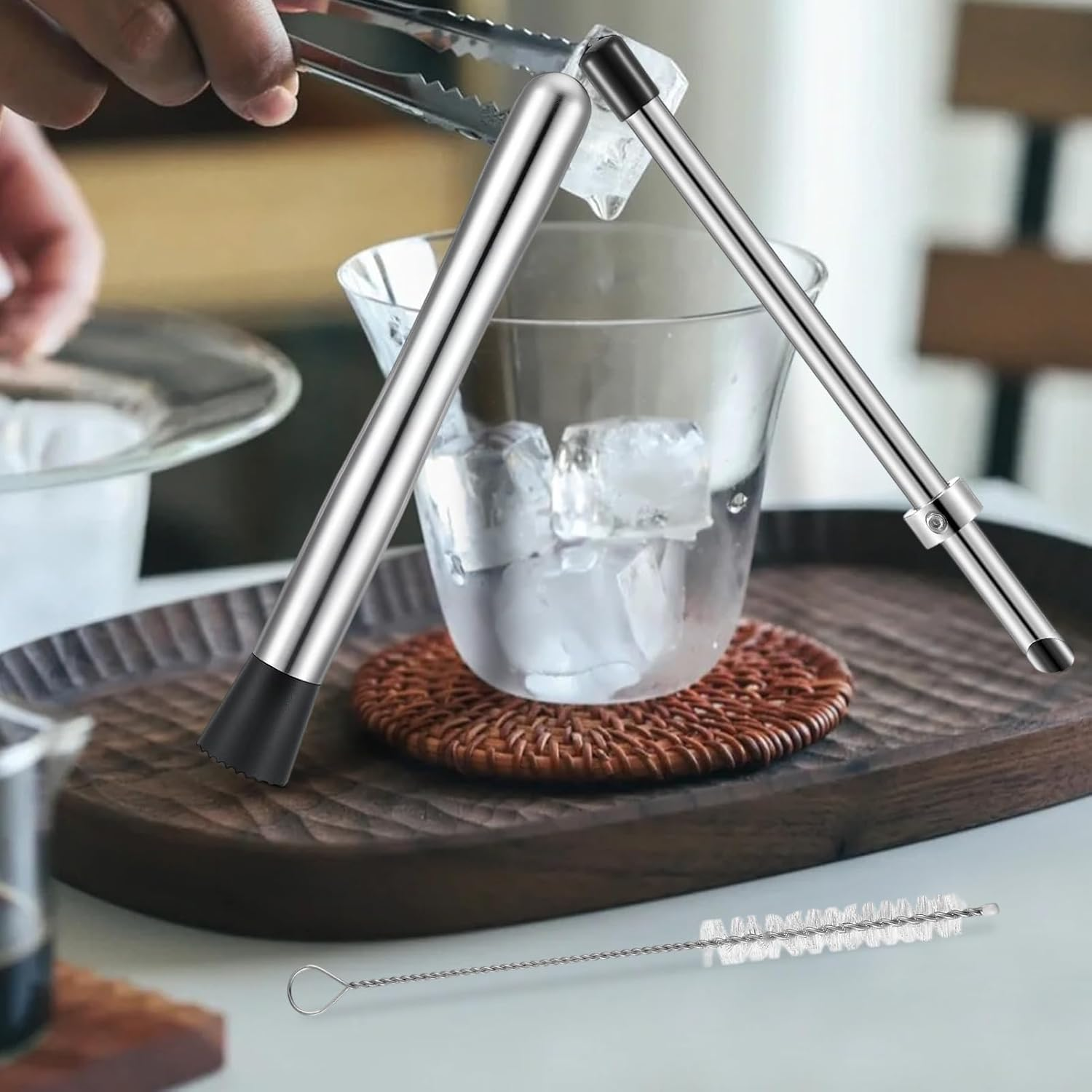 Lemonade Lid Puncher | Stainless Steel Drinks Straw Hole Puncher | Multi-Functional Ergonomic Beverage Mixing Tool for Kitchen Cafe Restaurant Barbecue Home image number 3