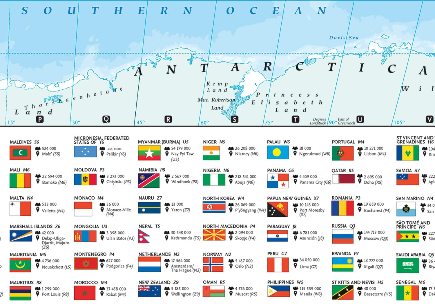Collins World Wall Laminated Map image number 2