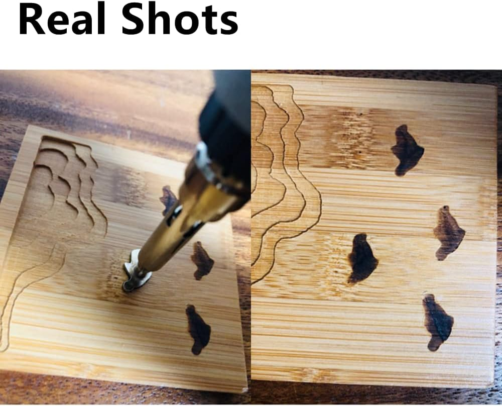 Soldering Iron Kit for Wood Burning Handicraft Work with Stencils for Beginners image number 6