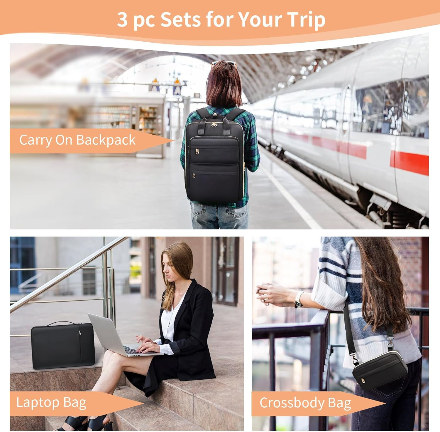 BERTASCHE Travel Backpack for Women