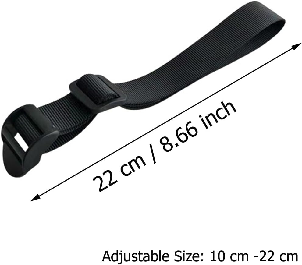 Dracra 4 Pack Backpack Extender Strap Extension Connector with Adjustable Buckles for Backpacks Shoulder Straps Travel Laptop Bags Bookbag Casual Daypacks, Black, Adjustable Size: 10 Cm -22 Cm (3.93 image number 4