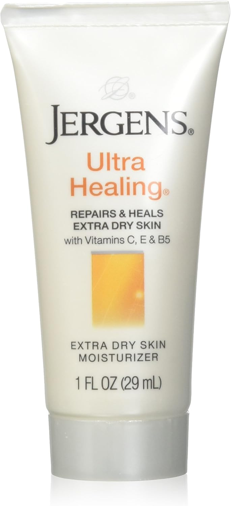 Jergens Ultra Healing Lotion, Hand and Body, Dry Skin Travel Size Moisturizer, for Absorption into Extra Dry Skin, Use after Washing Hands, 1 Ounce, with HYDRALUCENCE Blend, Vitamins C, E, B5 image number 5