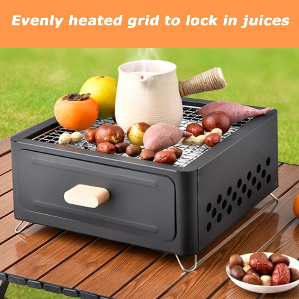 Tabletop Grill/Barbecue Stove,Portable Bbq Grill&Charcoal Grill,Oven for Patio, Beach, Picnic - Making Portable Bbq