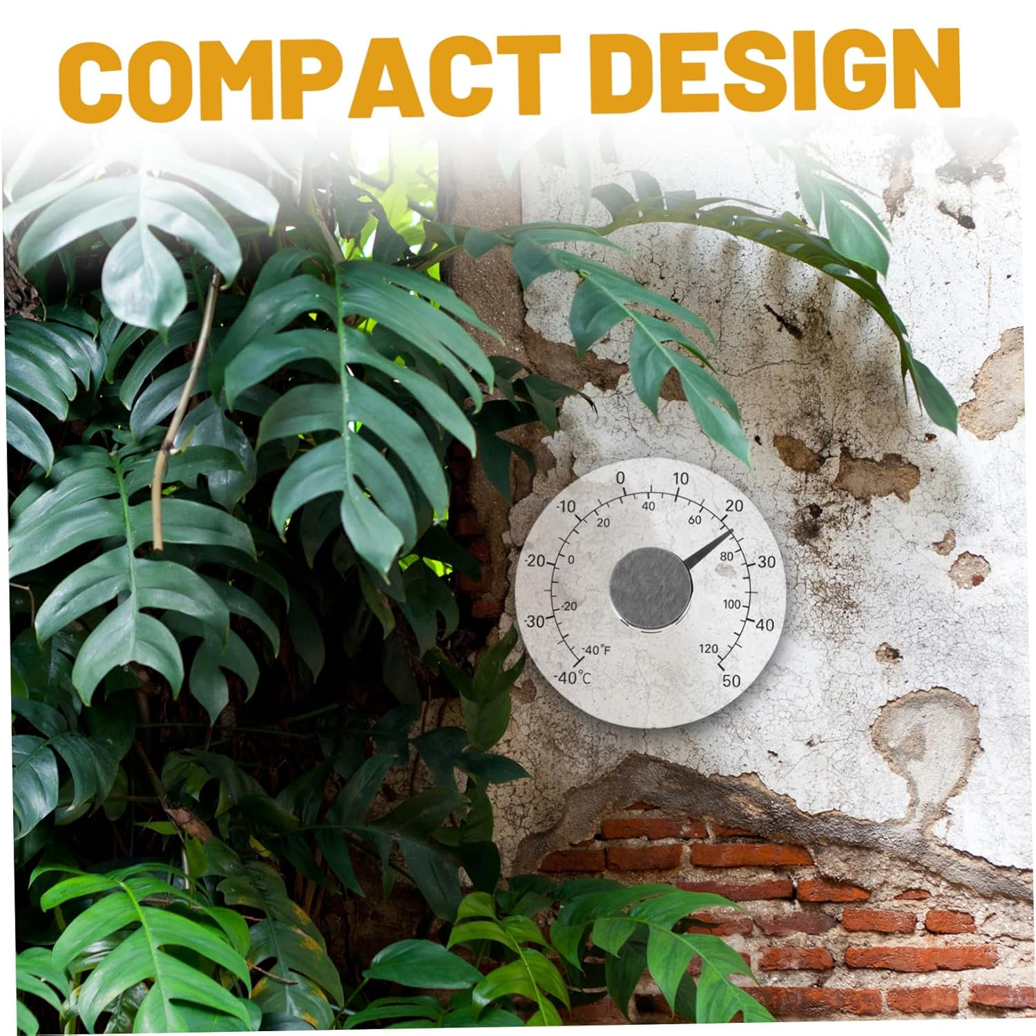 Luxshiny Indoor Outdoor Thermometer with Celsius Fahrenheit Display Multipurpose Temperature Gauge for Greenhouse Home Bedroom School Use Lightweight and Read Temperature Scale image number 3