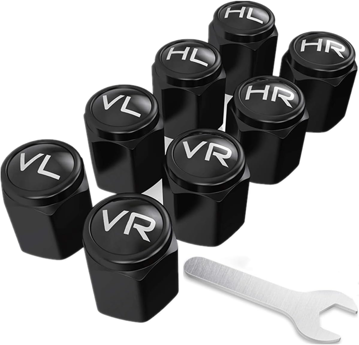 Car Dust Caps, Pack of 8, Valve Covers with Marking, Brass, Universal Tyre Cap with Artifact for Winter Tyres and Summer Tyres for Cars, Suvs, Motorbikes and Much More image number 3