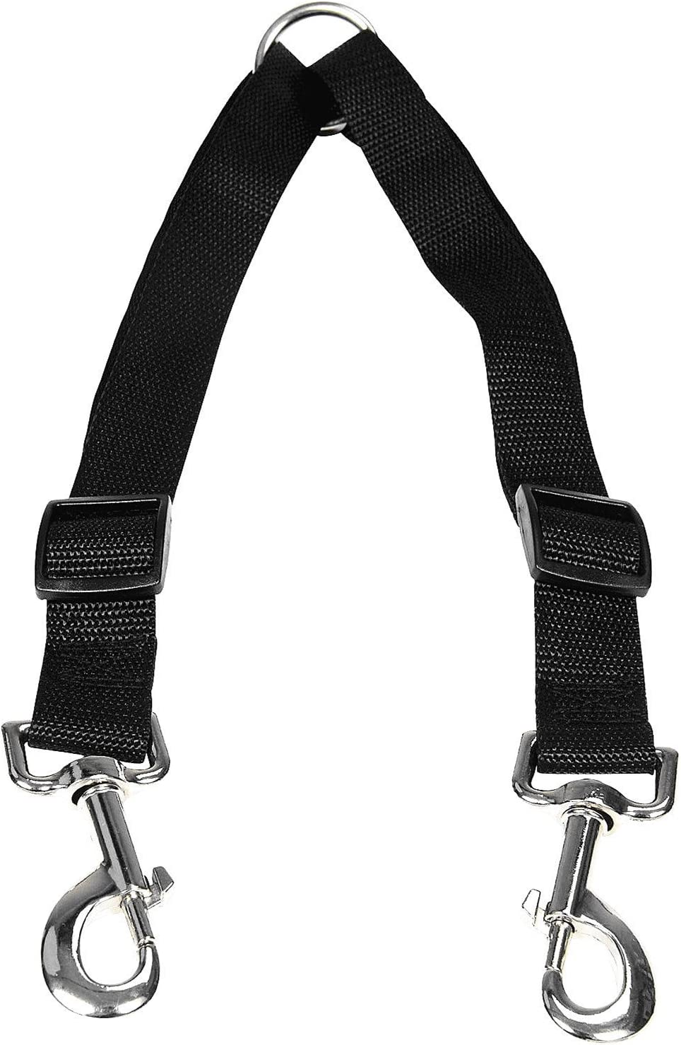 No Tangle Dog Leash Coupler, Dual Double Dog Adjustable Splitter Lead Durable Walker Trainer Leash for Two Dogs image number 2