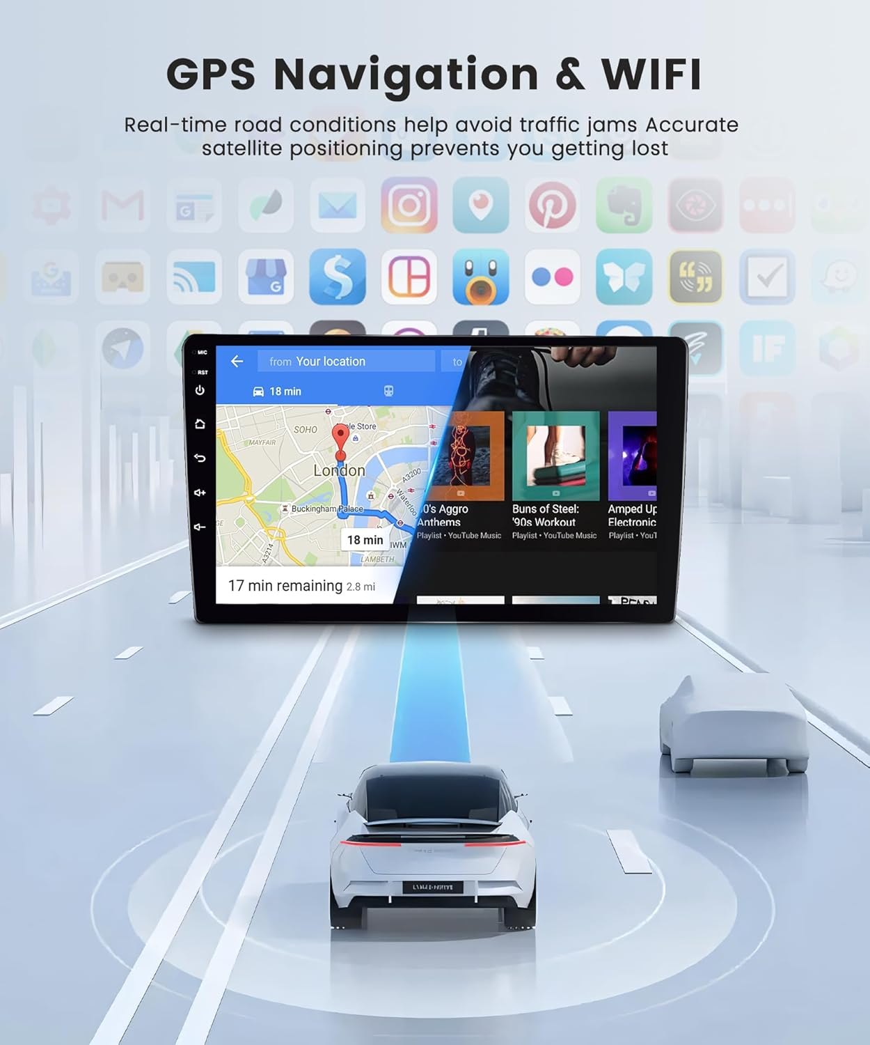 2G 64G for Isuzu DMAX and Chevrolet Trailblazer Holden S10 Colorado 2015-2018 Android Car Stereo Radio, 9 Inch Touch Screen Carplay Android Auto Mirror Link GPS Wifi Bluetooth FM/RDS Backup Camera image number 5